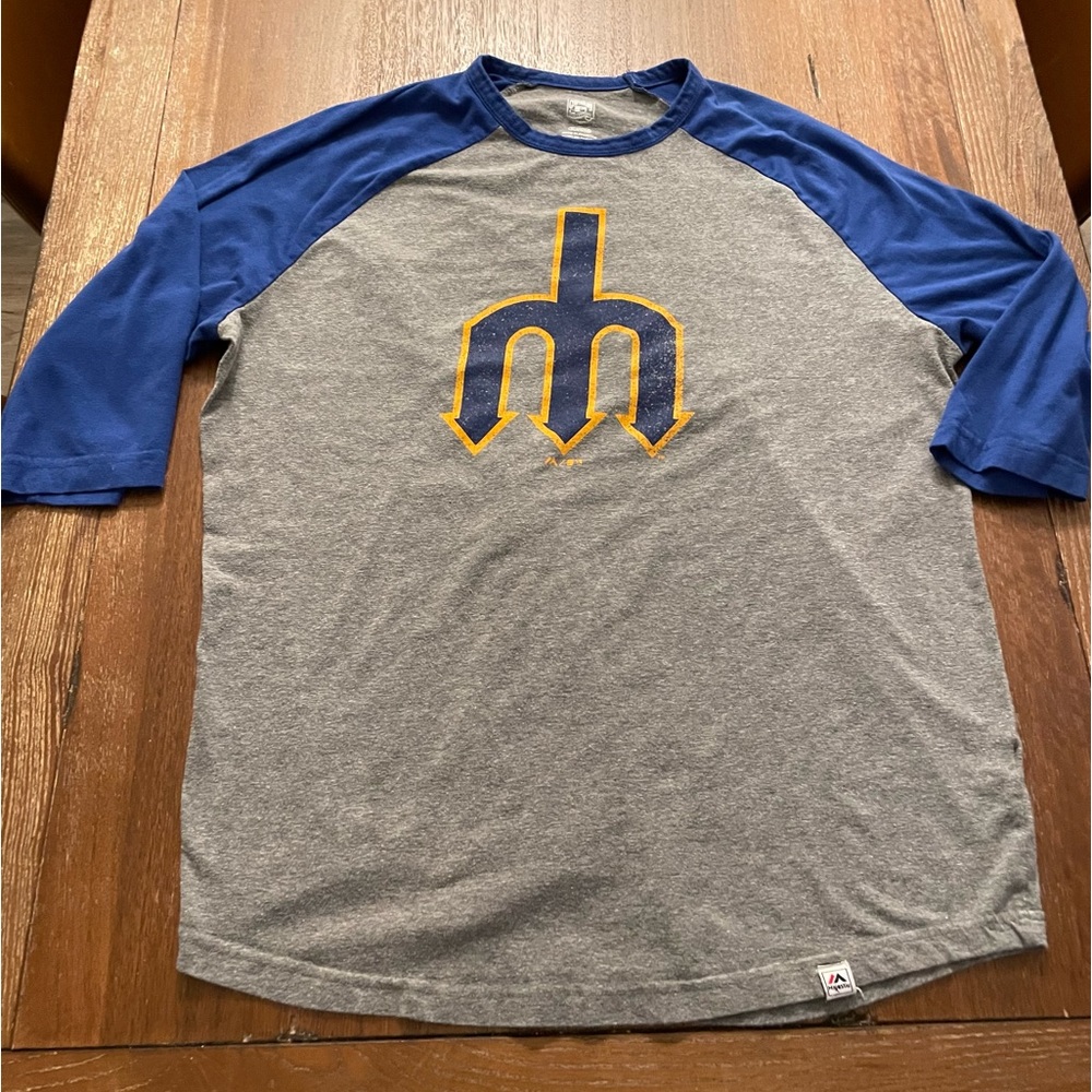 Seattle Mariners 3 quarter tee shirt